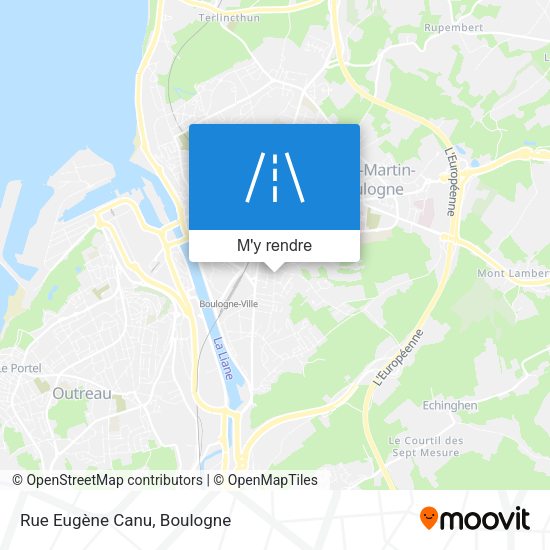 Rue Eugène Canu plan