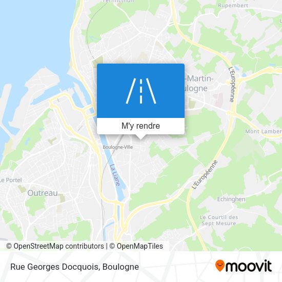 Rue Georges Docquois plan