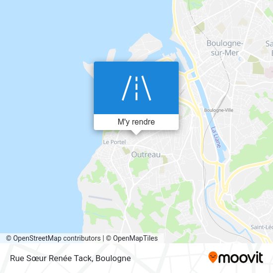 Rue Sœur Renée Tack plan