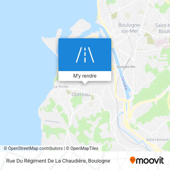Rue Du Régiment De La Chaudière plan