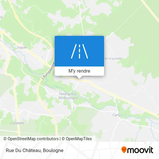 Rue Du Château plan