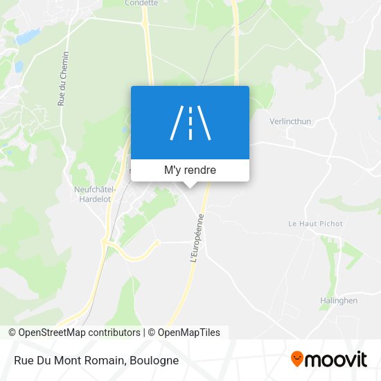 Rue Du Mont Romain plan