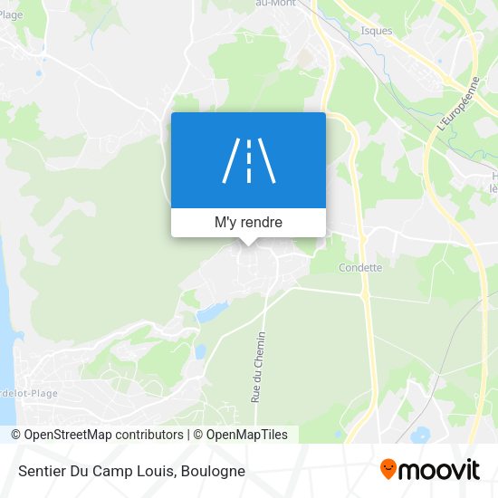 Sentier Du Camp Louis plan