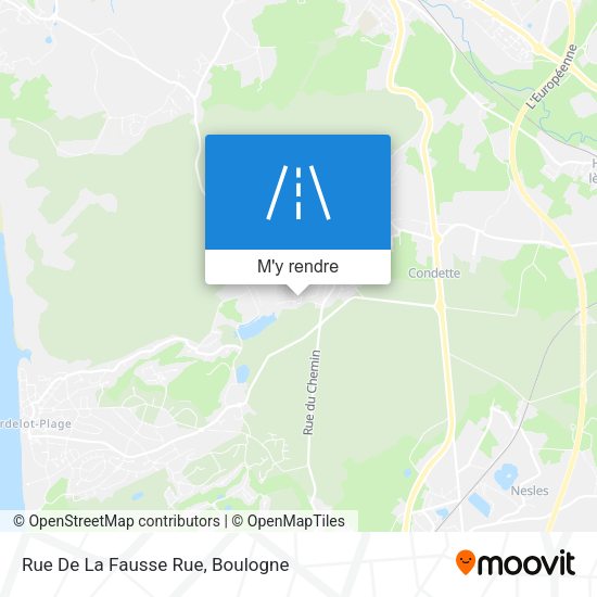 Rue De La Fausse Rue plan