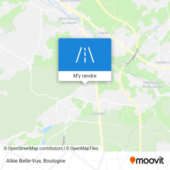 Allée Belle-Vue plan