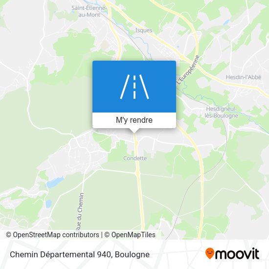 Chemin Départemental 940 plan