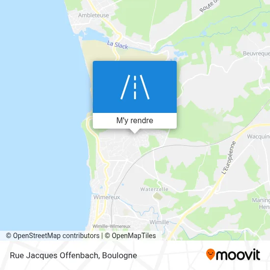 Rue Jacques Offenbach plan
