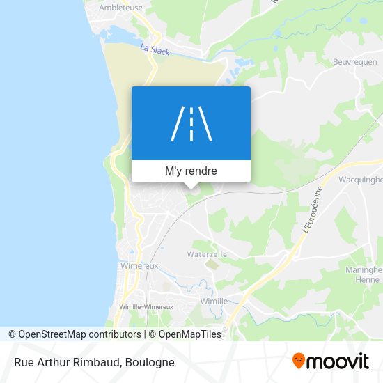 Rue Arthur Rimbaud plan