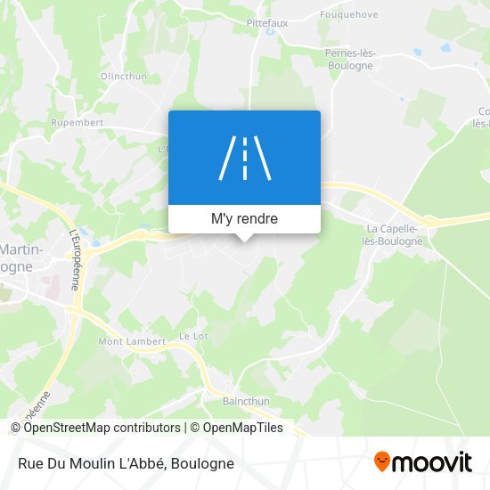 Rue Du Moulin L'Abbé plan