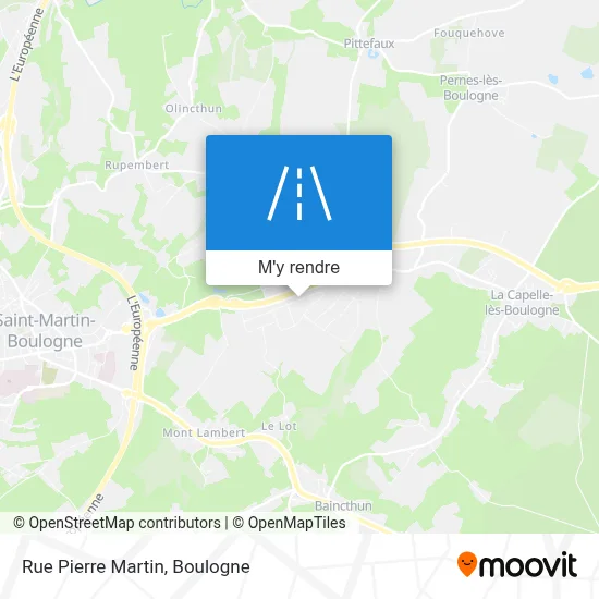 Rue Pierre Martin plan