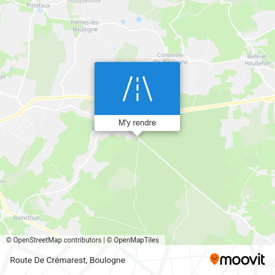 Route De Crémarest plan