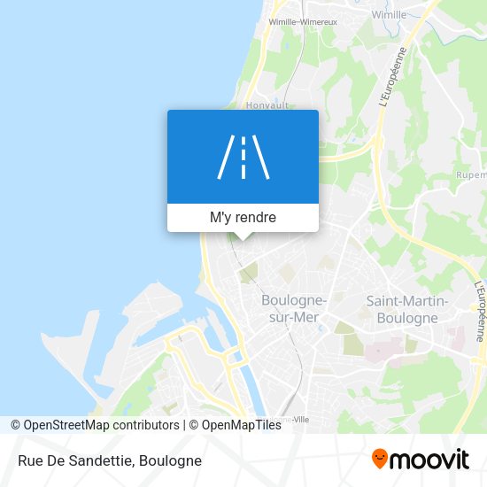 Rue De Sandettie plan