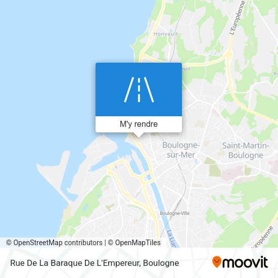 Rue De La Baraque De L'Empereur plan