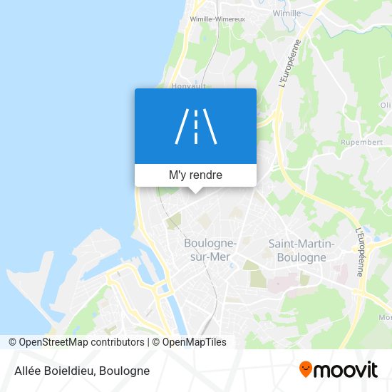 Allée Boieldieu plan
