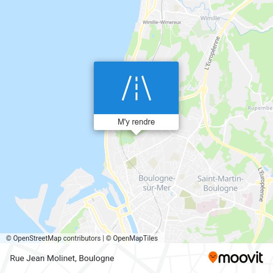 Rue Jean Molinet plan