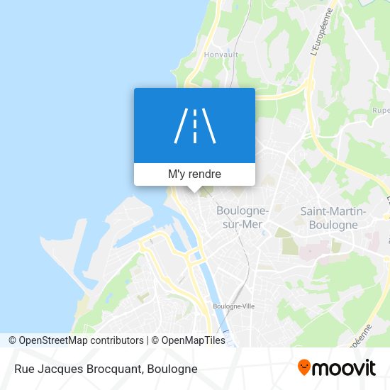 Rue Jacques Brocquant plan