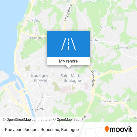 Rue Jean Jacques Rousseau plan