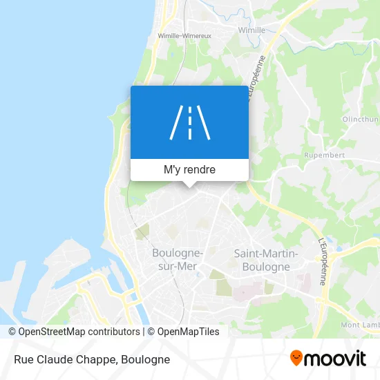 Rue Claude Chappe plan