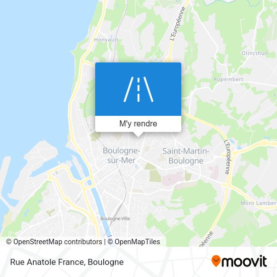Rue Anatole France plan