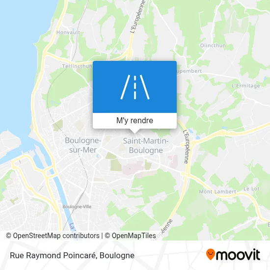 Rue Raymond Poincaré plan