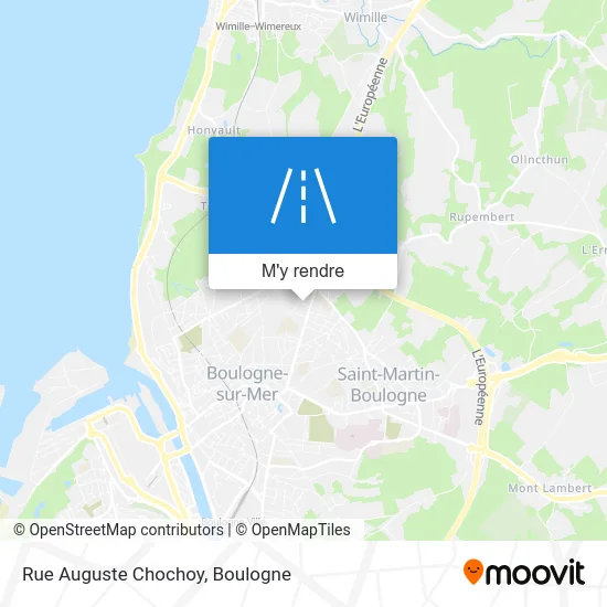 Rue Auguste Chochoy plan