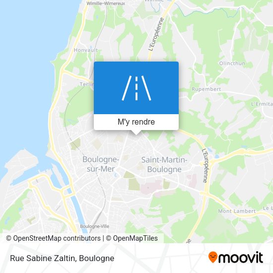 Rue Sabine Zaltin plan