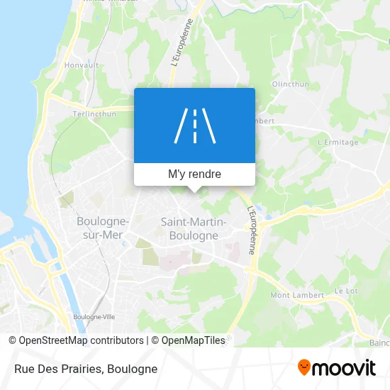 Rue Des Prairies plan