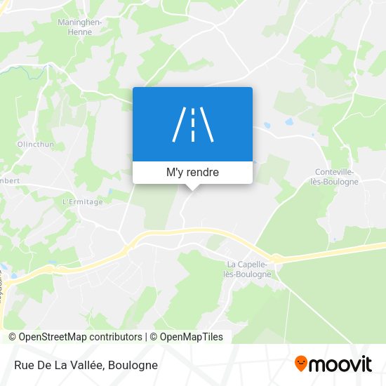 Rue De La Vallée plan