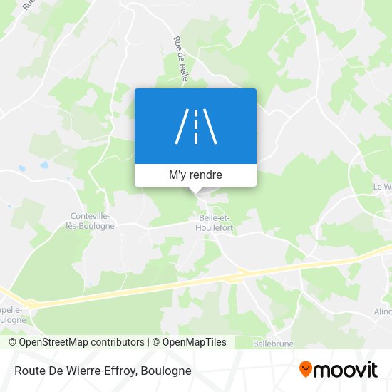 Route De Wierre-Effroy plan