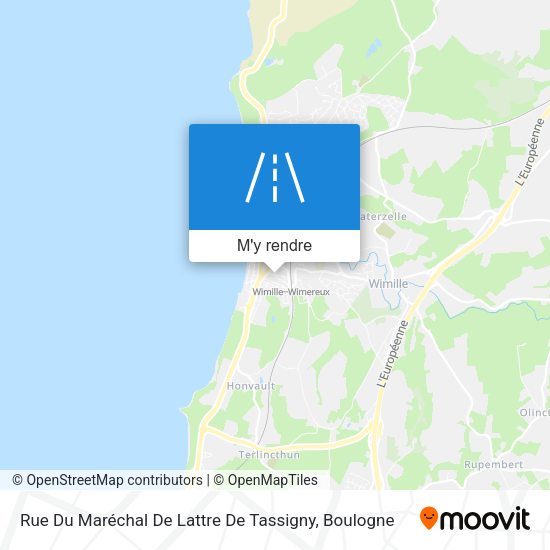 Rue Du Maréchal De Lattre De Tassigny plan