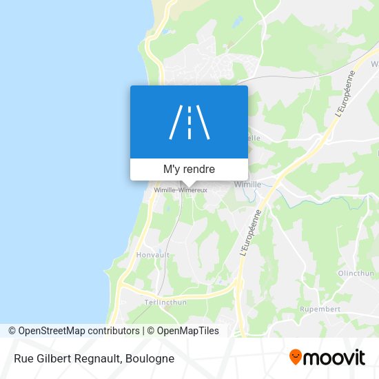 Rue Gilbert Regnault plan