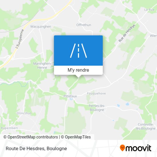 Route De Hesdres plan