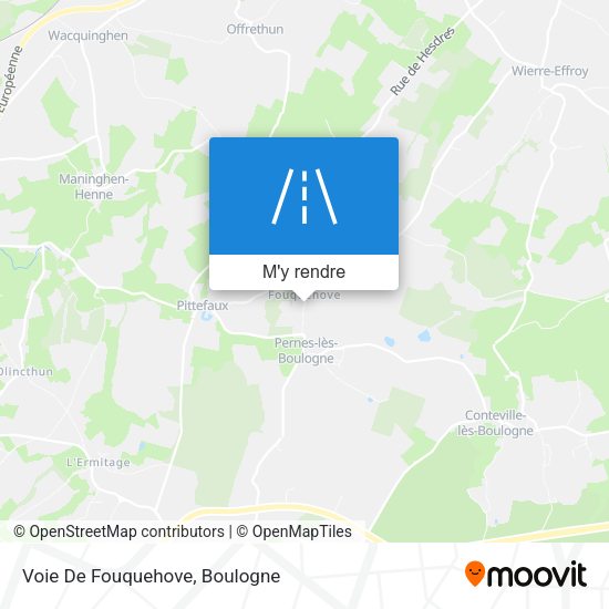 Voie De Fouquehove plan