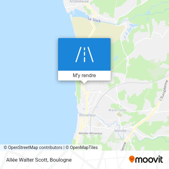 Allée Walter Scott plan