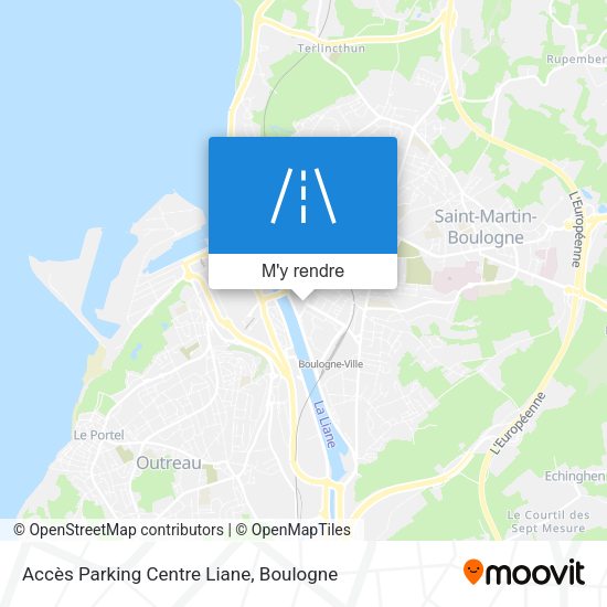 Accès Parking Centre Liane plan