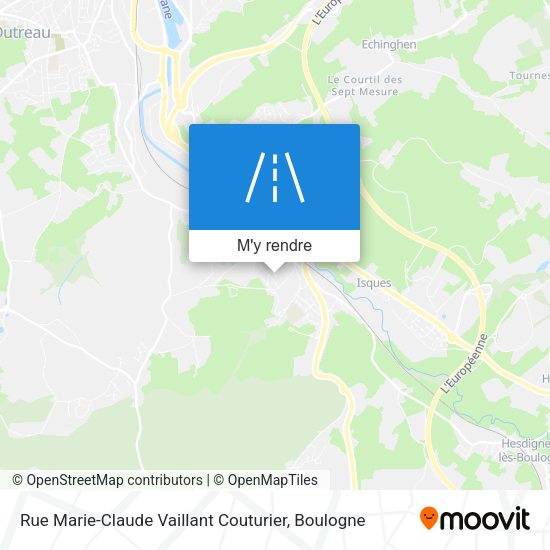 Rue Marie-Claude Vaillant Couturier plan