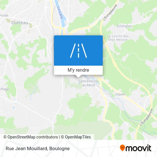 Rue Jean Mouillard plan