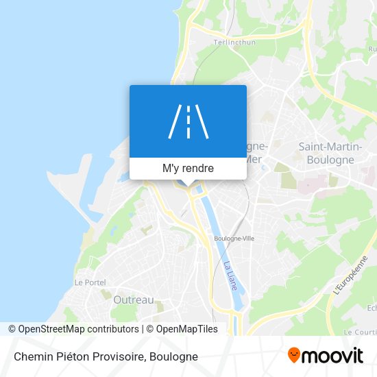 Chemin Piéton Provisoire plan