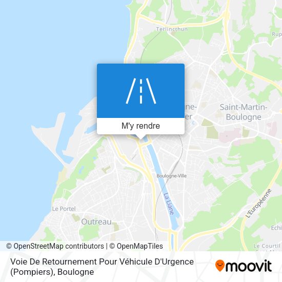Voie De Retournement Pour Véhicule D'Urgence (Pompiers) plan