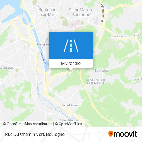 Rue Du Chemin Vert plan