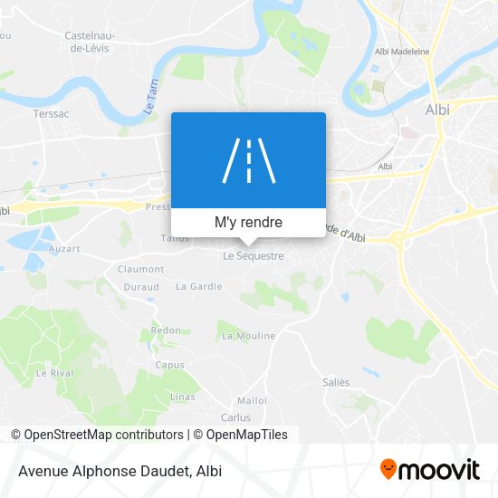 Avenue Alphonse Daudet plan