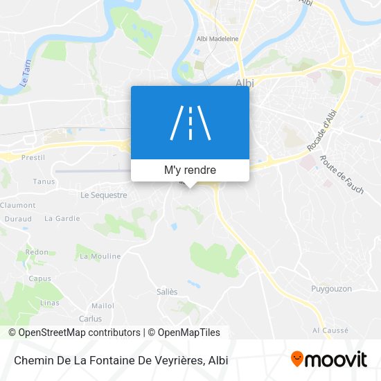 Chemin De La Fontaine De Veyrières plan