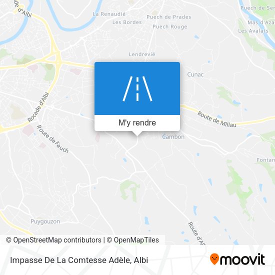 Impasse De La Comtesse Adèle plan