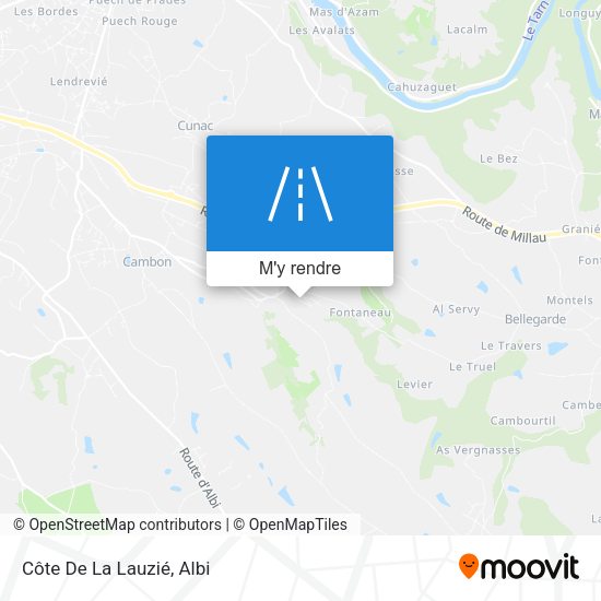 Côte De La Lauzié plan