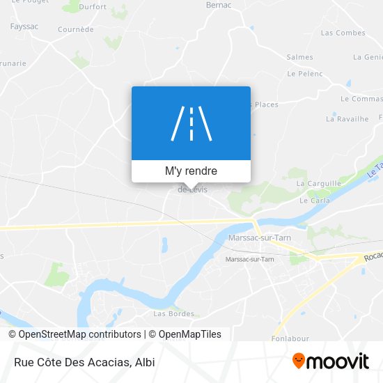 Rue Côte Des Acacias plan