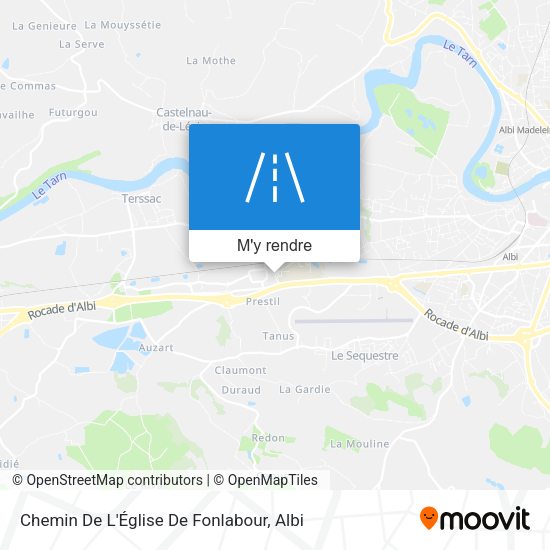 Chemin De L'Église De Fonlabour plan