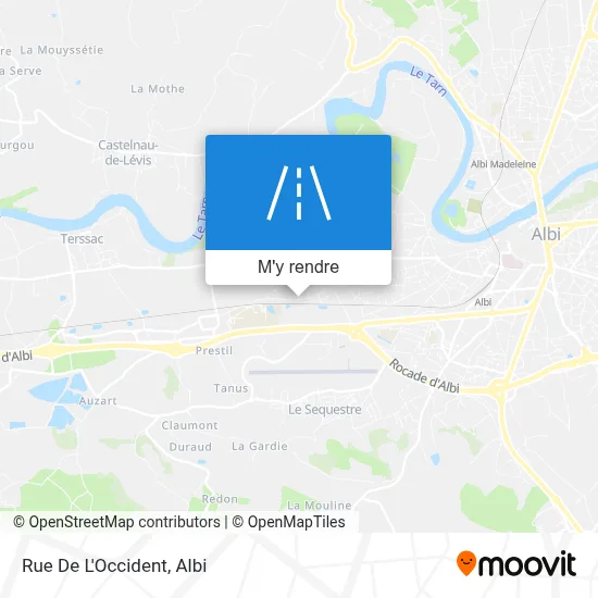 Rue De L'Occident plan