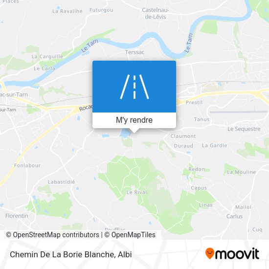 Chemin De La Borie Blanche plan