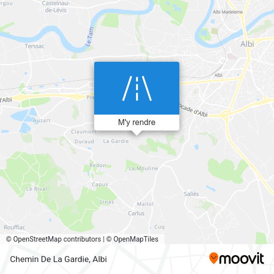 Chemin De La Gardie plan