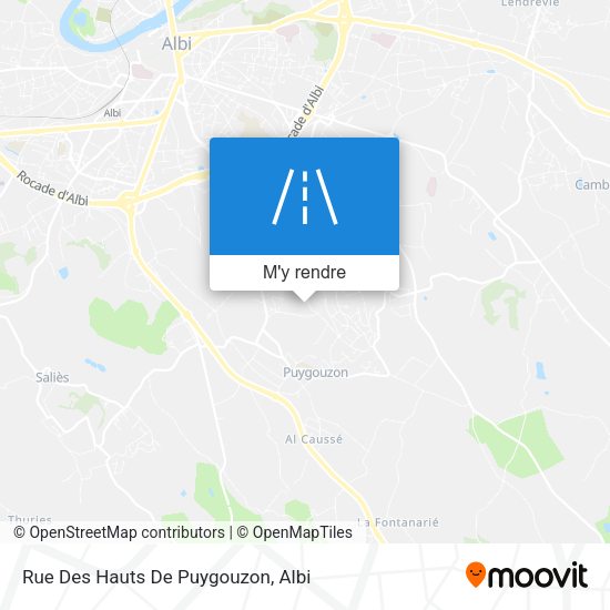 Rue Des Hauts De Puygouzon plan